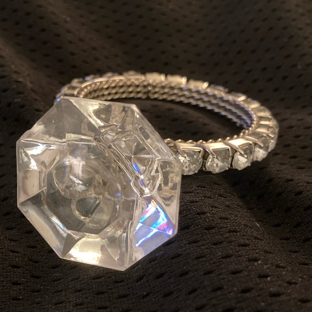 Super Fun New Novelty “Diamond Ring” on Ribbon
